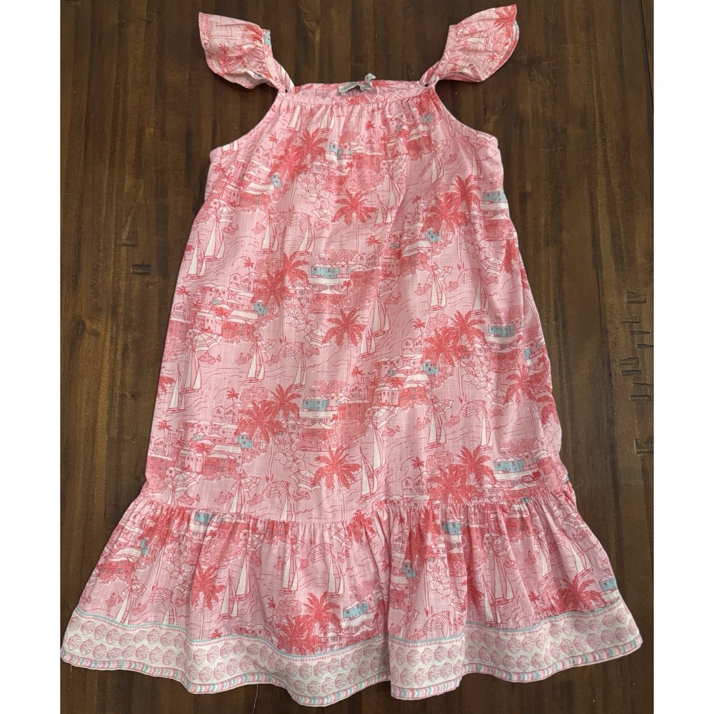 Vineyard Vines Girls Flutter Sleeve Dress Size Medium 10-12